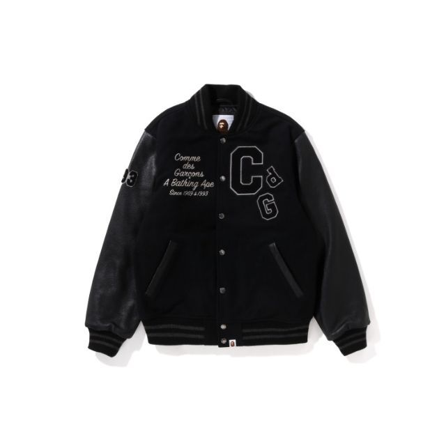 BAPE×CDG クルーネック ブラック Lサイズ