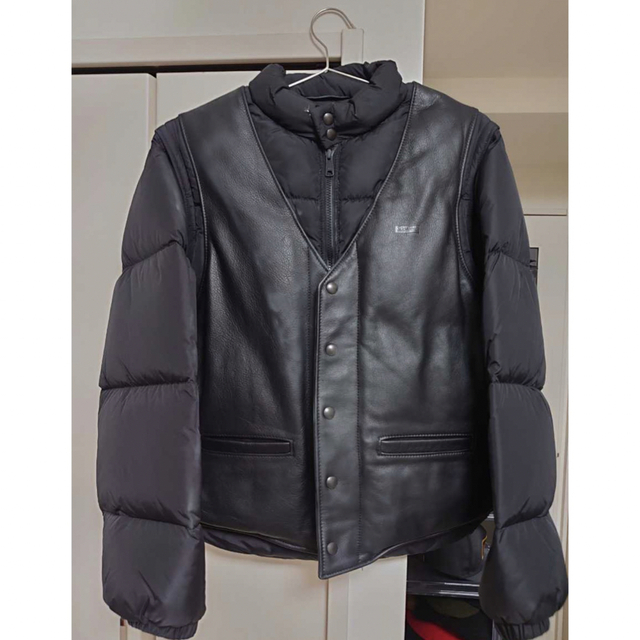 Supreme Down Leather Vest  Jacket schott