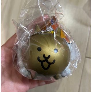 ★新品未開封　にゃんこ大戦争 スクイーズ マスコット★ ねこ　ネコ　金ネコ(キャラクターグッズ)