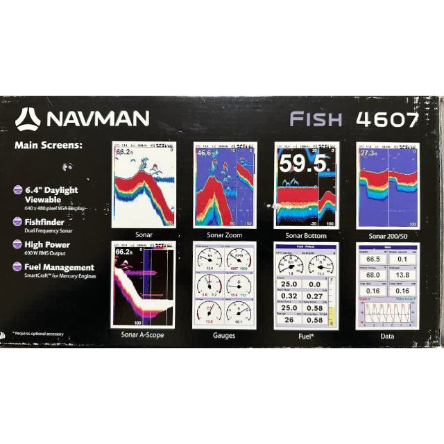 NAVMAN FISH4607  6.4インチ カラー魚群探知機