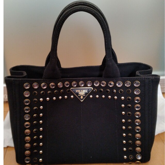 セール♪PRADA カナパ ビジュー☆美品 | www.innoveering.net