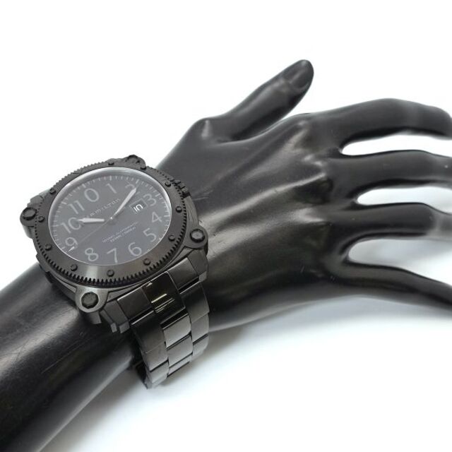 お得爆買い Hamilton ブラック 文字盤 自動巻き Khaki Belowzero VLP
