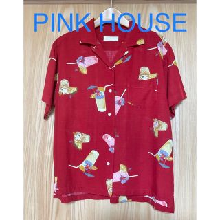 ピンクハウス(PINK HOUSE)の【美品】PINK HOUSE ピンクハウス アロハシャツ 半袖シャツ(シャツ/ブラウス(半袖/袖なし))