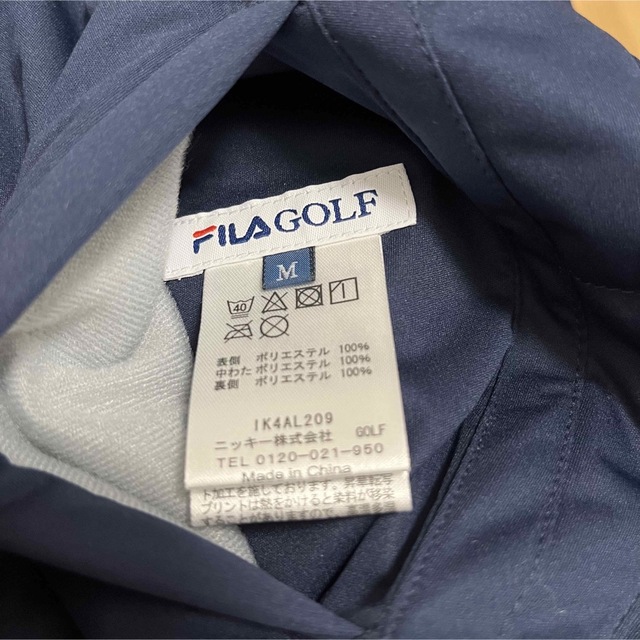 FILA(フィラ)のFILA GOLF フィラゴルフ リバーシブル中綿ベスト　ネイビー×白 スポーツ/アウトドアのゴルフ(ウエア)の商品写真