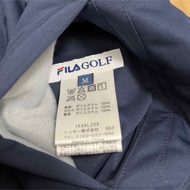 FILA GOLF フィラゴルフ リバーシブル中綿ベスト　ネイビー×白 6