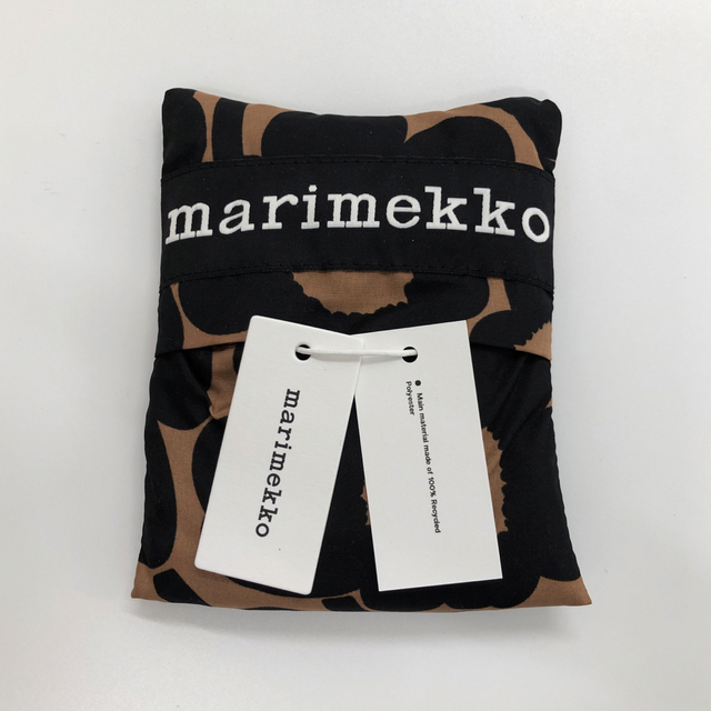 marimekko(マリメッコ)の完売 未使用 廃番 マリメッコ 茶色 ウニッコ スマートバッグ エコバッグ  レディースのバッグ(エコバッグ)の商品写真
