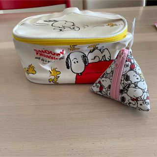 スヌーピー(SNOOPY)の【スヌーピー】バニティポーチ&三角ポーチ(キャラクターグッズ)