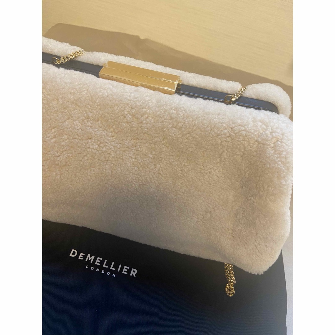 【DEMELLIER LONDON】ShearlingSmooth Clutch 7