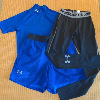 アンダーアーマー(UNDER ARMOUR)の【1 回着用】【まな様専用】アンダーアーマー　トレーニングウェア　3点セット(ジャージ)