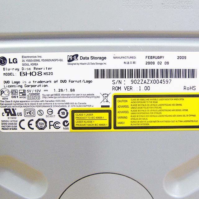 LG Electronics(エルジーエレクトロニクス)のBD-REドライブ スマホ/家電/カメラのPC/タブレット(PCパーツ)の商品写真