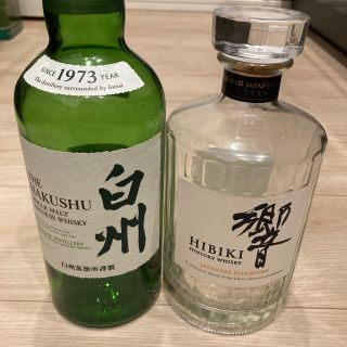 サントリー(サントリー)の白州　響　空瓶　空ボトル(ウイスキー)
