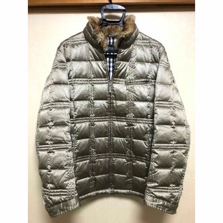 バーバリーブラックレーベル(BURBERRY BLACK LABEL)の超名作★BURBERRYバーバリーブラックレーベルキルティングダウンジャケットM(ダウンジャケット)