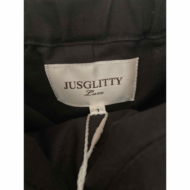 JUSGLITTY(ジャスグリッティー)の【新品タグ付】JUSGLITTY Luxe レースブラウス付ベアガウチョ レディースのトップス(シャツ/ブラウス(長袖/七分))の商品写真