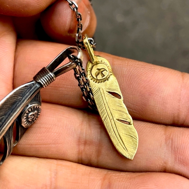 goro's - goros ゴローズ K18 全金フェザー 中サイズの通販 by goro's - goros ゴローズ K18 全金フェザー 中サイズの通販 by