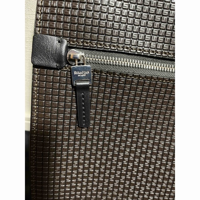 SERAPIAN - 新品未使用 SERAPIAN セラピアン クラッチバッグ ブラウン