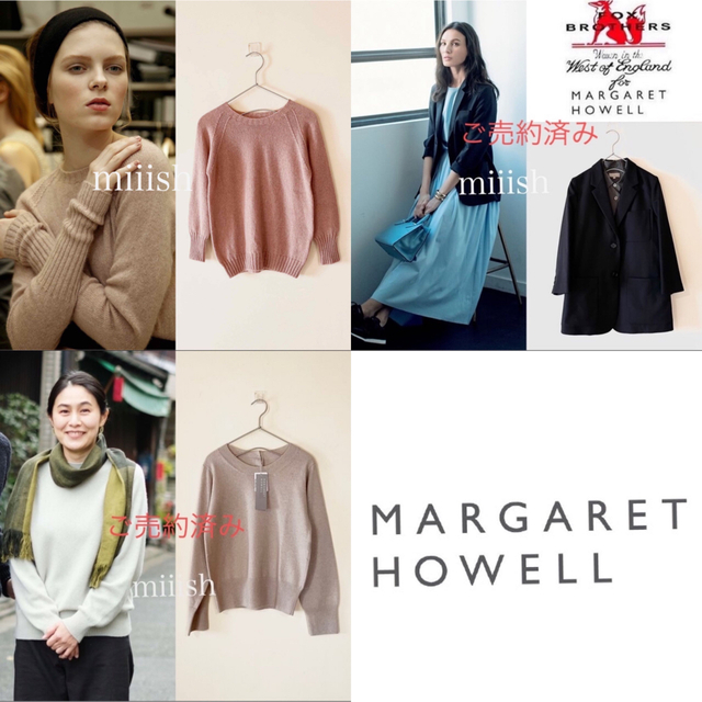 MARGARET HOWELL - 美品 最高級スコティッシュカシミヤ100% クルー