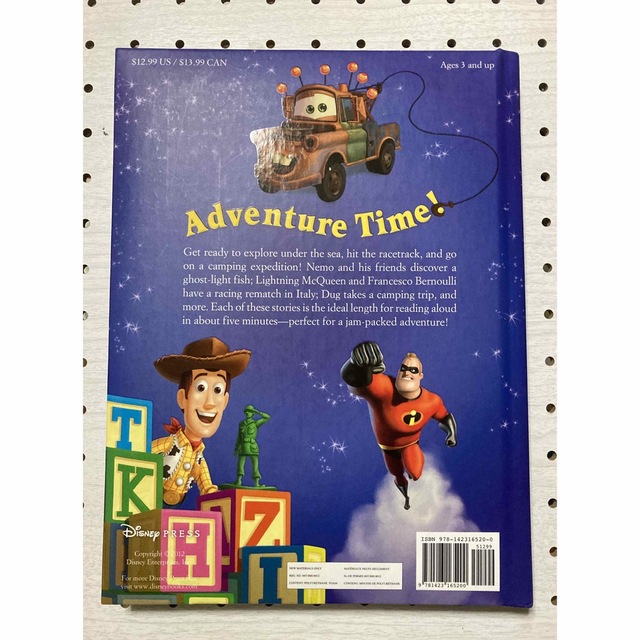 Disney(ディズニー)の【美品】Disney Pixar　5 minute stories　英語　絵本 エンタメ/ホビーの本(洋書)の商品写真