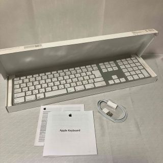 マック(Mac (Apple))のApple 純正テンキー付きUSB keyboard(PC周辺機器)