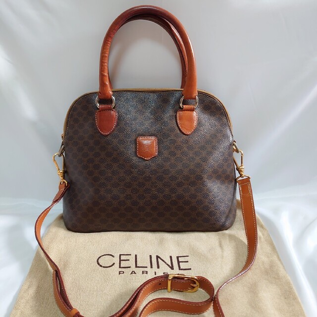 CELINE マカダム柄 2way ハンドバッグ レディース バッグ