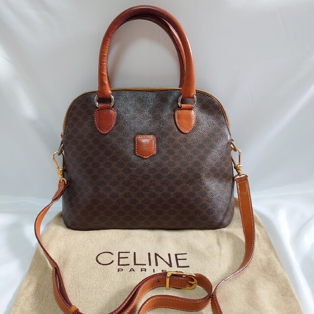 ハンドバッグCELINE マカダム柄 2way ハンドバッグ