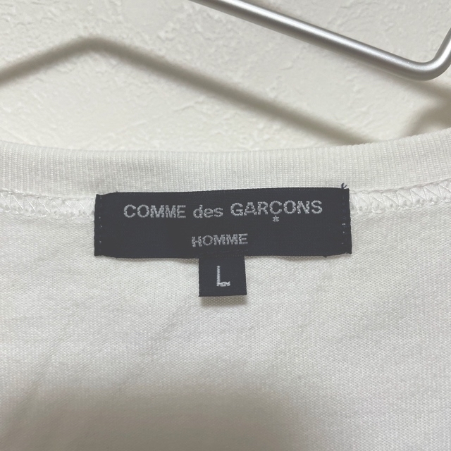 COMME des GARCONS(コムデギャルソン)のkob様専用【激安】コムデギャルソン・オム　Ｔシャツ　白　L メンズのトップス(Tシャツ/カットソー(半袖/袖なし))の商品写真