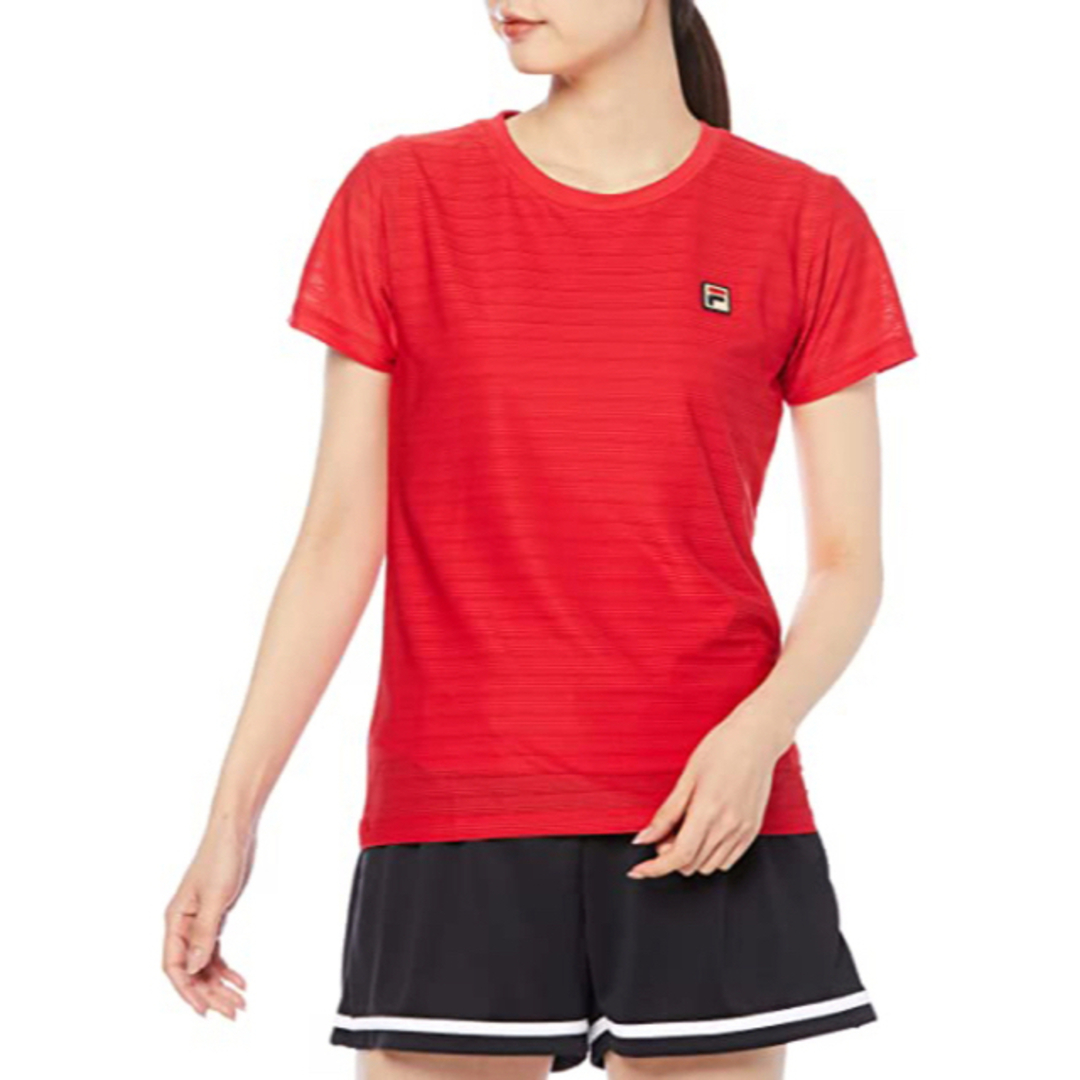 FILA(フィラ)の【タグ付き　新品未使用です✨FILA フィラ　レディーステニス　ゲームシャツ👚 スポーツ/アウトドアのテニス(ウェア)の商品写真