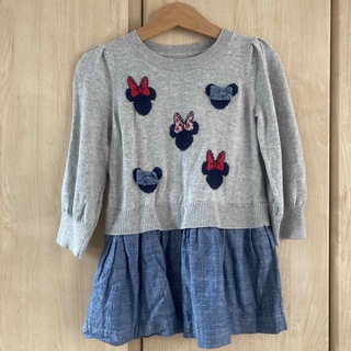 【babyGAP】Disneyコラボニット切り替えワンピース(ワンピース)