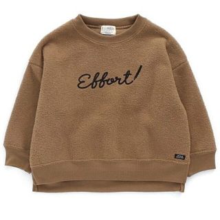 エフオーキッズ(F.O.KIDS)の新品未使用 F.O.KIDSロゴ刺繍BIGトレーナー ブラウン100(その他)