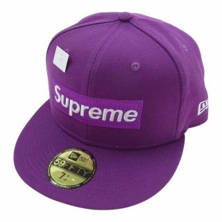 シュプリーム(Supreme)のSupreme シュプリーム 帽子 21AW No Comp Box Logo New Era ニューエラ ボックスロゴ ベースボール キャップ パープル パープル系【美品】【中古】(その他)