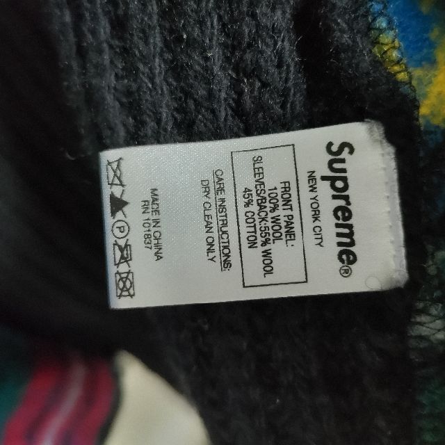 Supreme - Lサイズ supreme Plaid Front Zip Sweaterの通販 by