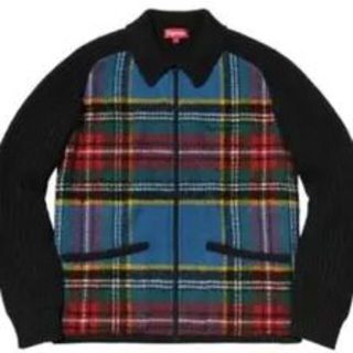 シュプリーム(Supreme)のLサイズ　supreme Plaid Front Zip Sweater(ニット/セーター)