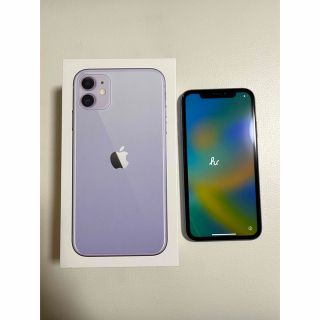 アップル(Apple)のiPhone11 128G パープル(スマートフォン本体)