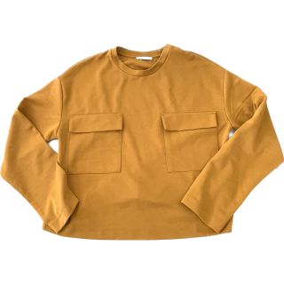 ザラ(ZARA)のZARA ポケット付きトップス　L(Tシャツ/カットソー(七分/長袖))