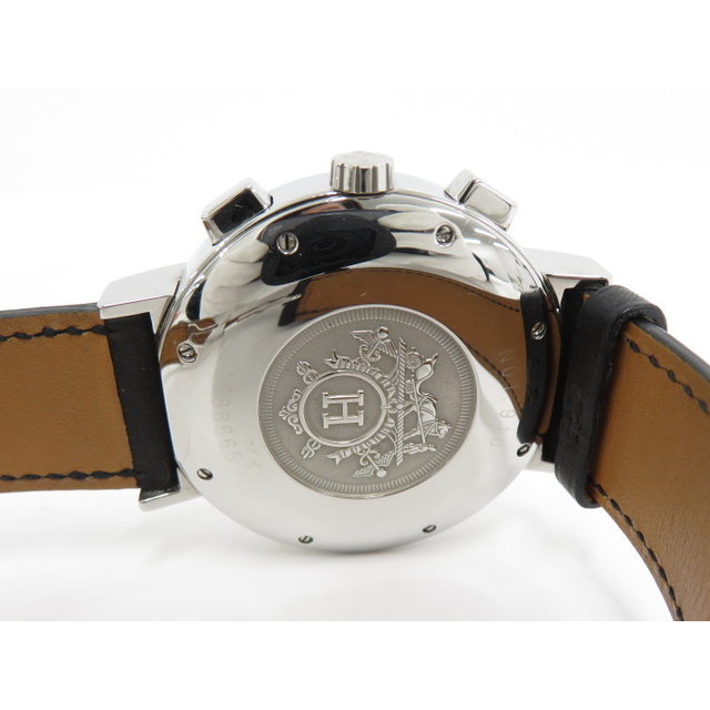 Hermes(エルメス)のHERMES 腕時計 ノマード オートクオーツ SS レザー ホワイト文字盤 メンズの時計(腕時計(アナログ))の商品写真
