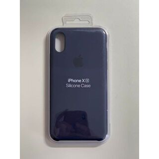 アップル(Apple)の【新品】純正 iPhone X / XS シリコンケース・ミッドナイトブルー(iPhoneケース)