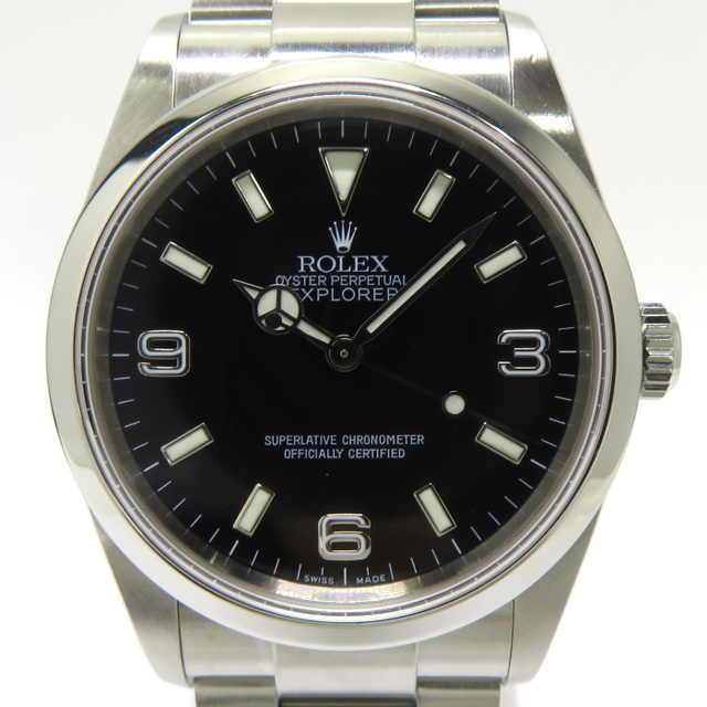 ROLEX エクスプローラー1 自動巻き SS ブラック文字盤 Y番