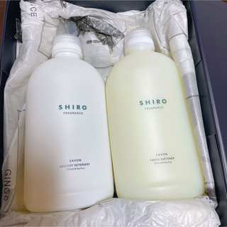 シロ(shiro)のSHIRO サボン ファブリックソフナー&ランドリーリキッド(洗剤/柔軟剤)