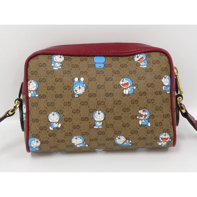 GUCCI ドラえもんコラボ GGスプリーム ショルダーバッグ レザー PVC GUCCI ドラえもんコラボ GGスプリーム ショルダーバッグ レザー PVC