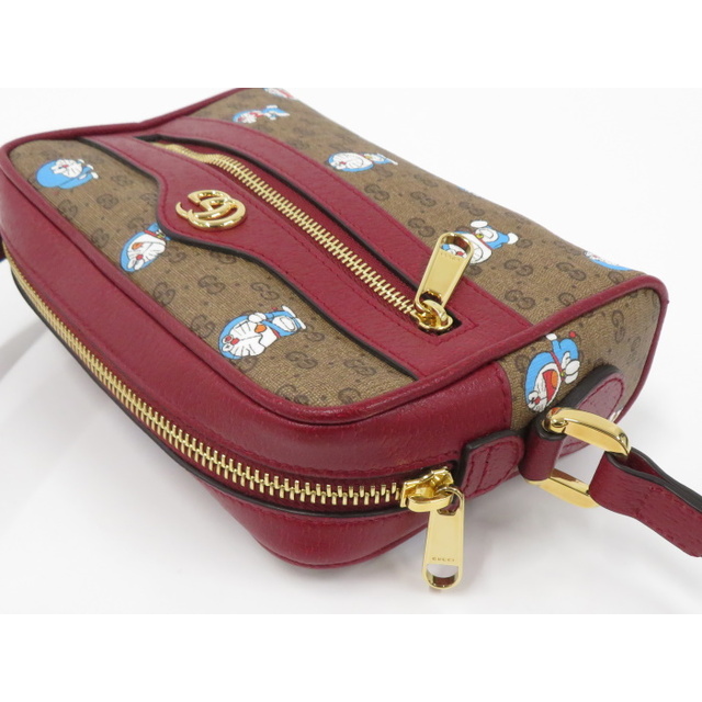 GUCCI ドラえもんコラボ GGスプリーム ショルダーバッグ レザー PVC GUCCI ドラえもんコラボ GGスプリーム ショルダーバッグ レザー PVC