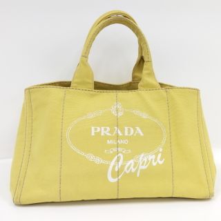 プラダ(PRADA)のPRADA カナパ トートバッグ キャンバス イエロー B1872B(トートバッグ)