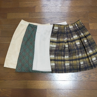 インデックス(INDEX)のスカート4枚セット売り(ミニスカート)