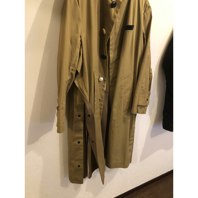 名作 sacai 20ss ステンカラー ボウタイ コート ベージュ 2 M - ステン