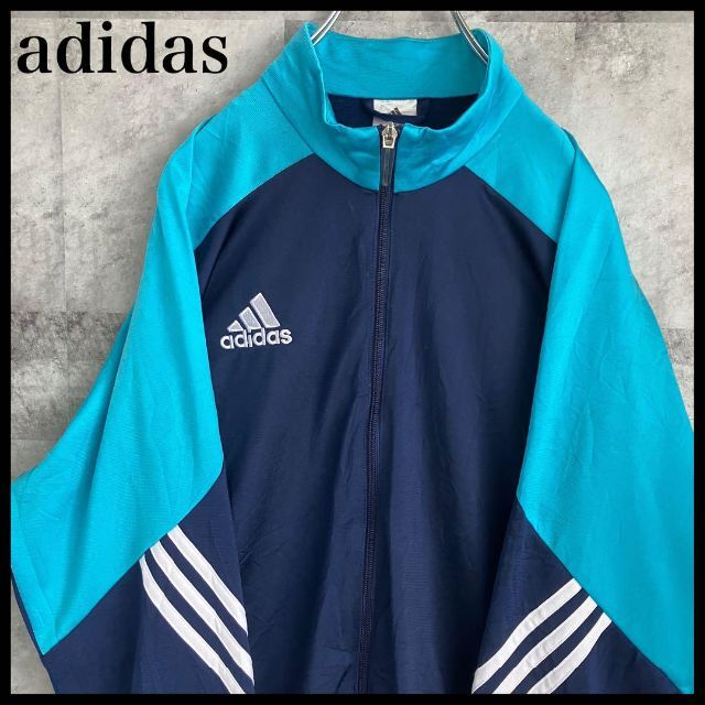 adidas   激レアアディダス 刺繍ロゴ トラックジャケット ジャージ