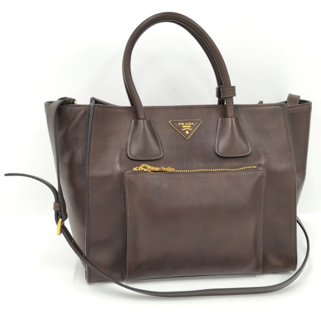 保証商品 PRADA VIT.DAINO NERO 2WAY ショルダーバッグ レザー 28693円