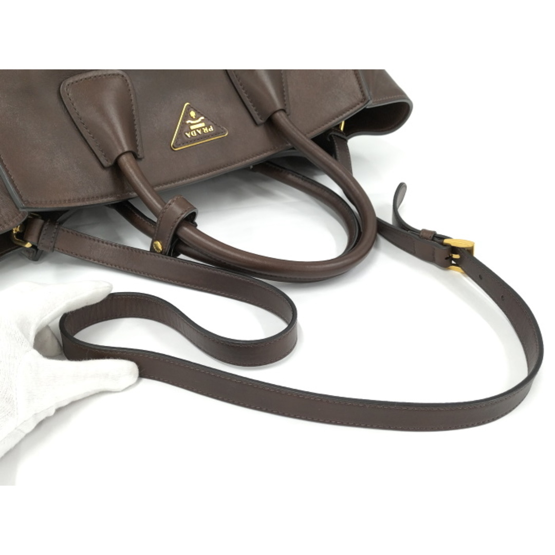 PRADA - PRADA VIT.DAINO NERO 2WAY ショルダーバッグ レザーの PRADA - PRADA VIT.DAINO NERO 2WAY ショルダーバッグ レザーの