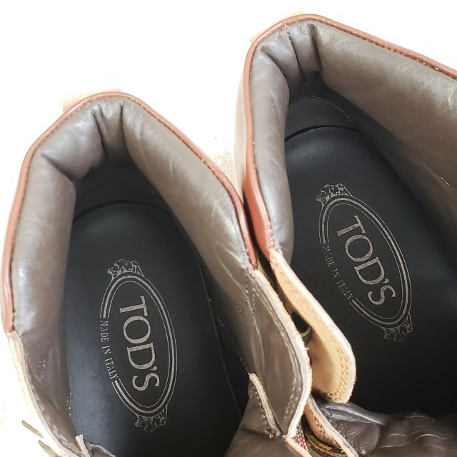 トッズ TOD'S ☆ レザー マウンテンブーツ ショートブーツ 6 イタリア製