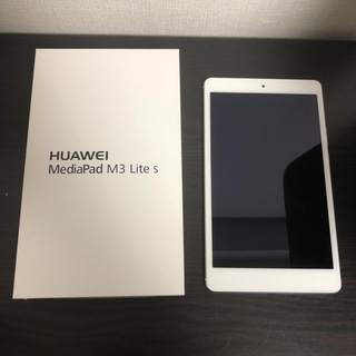 ファーウェイ(HUAWEI)のHuawei MediaPad M3 Lite s 701HW ホワイト(タブレット)
