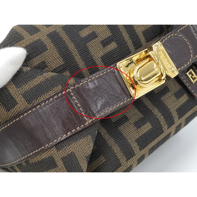 FENDI - FENDI ハンドバッグ バニティバッグ ズッカ柄 キャンバス