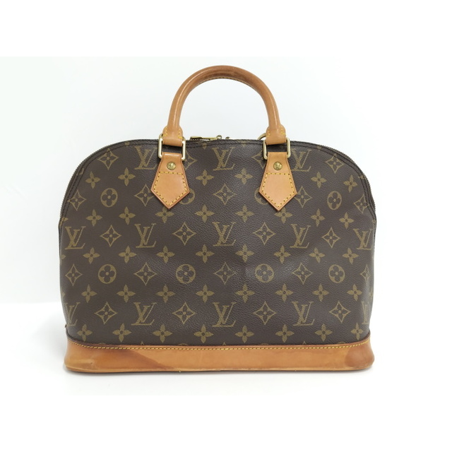 LOUIS VUITTON アルマ ハンドバッグ モノグラム レザー ブラウン