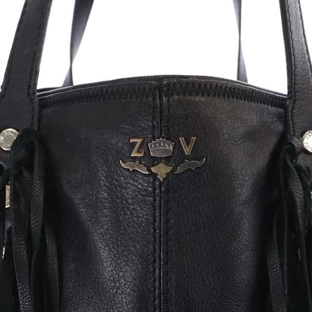 Zadig&Voltaire(ザディグエヴォルテール)のザディグ エ ヴォルテール トートバッグ ハンドバッグ フリンジ レザー 黒 レディースのバッグ(トートバッグ)の商品写真